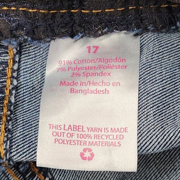 No Boundaries Jeans Womens 17 Juniors Blue High Rise Skinny Ankle Stretch Denim - Picture 4 of 11